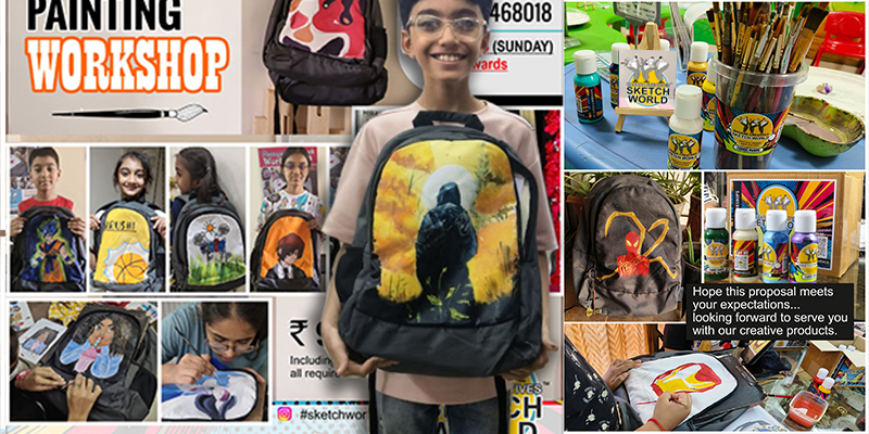bag painting workshop